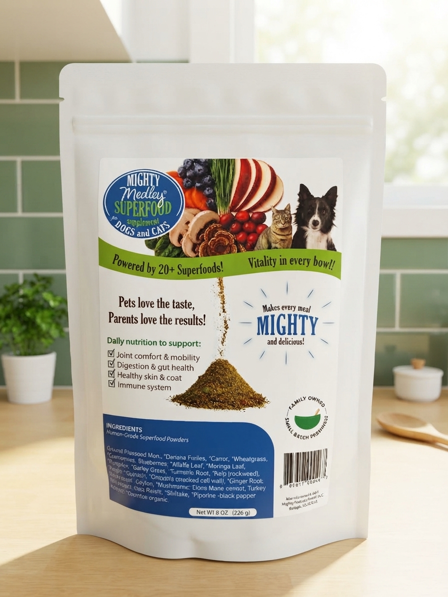 Mighty Medley®Superfoods Supplement for Dogs & Cats